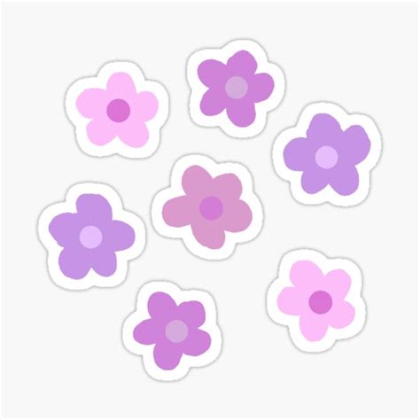 Purple Golf Le Fleur Flowers Sticker For Sale By Colleenm Redbubble