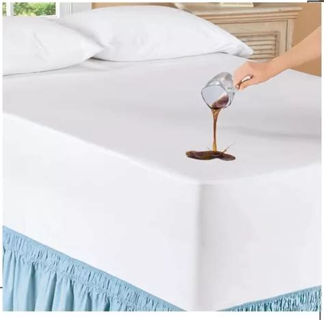 Cubre Colchón Protector Cama Doble Antifluido Premium Cuotas sin interés