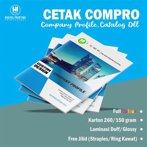 Jual Cetak Company Profile Buku Majalah Katalog Custom Shopee Indonesia