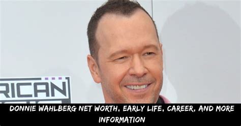 Donnie Wahlberg Net Worth Born On August 17 1969 Donald Edmond