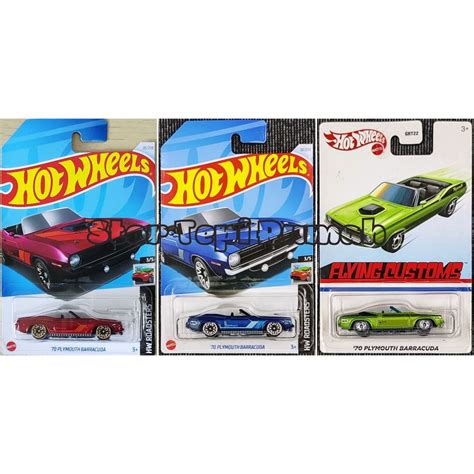 Hot Wheels Plymouth Barracuda Hw Convertible Roadsters Flying Customs Shopee Malaysia