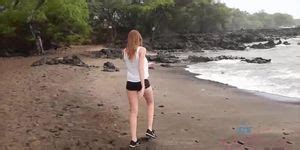 ATK Girlfriends Ashely Makes It To The Nude Beach In Hawaii Ashley Lane Porn Videos