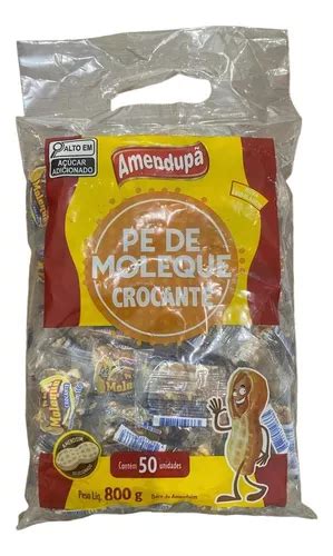 Pé De Moleque Crocante 800g Amendupã C 50 Doces MercadoLivre