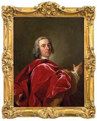 Portrait Of A Gentleman In A Red Velvet Cloak Par Jean Baptiste Van Loo