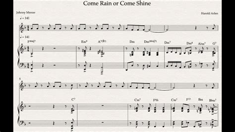 Bobby Timmons Come Rain Or Come Shine Melody And Solo Transcription