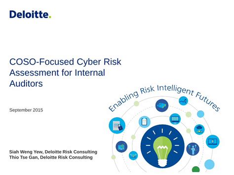 Pdf Coso Focused Cyber Risk Assessment For Internal Auditors · Coso Focused Cyber Risk