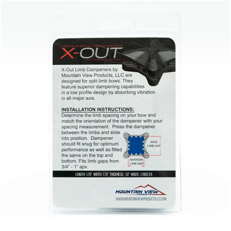 X-Out Limb Dampeners-Makes Bow Crazy Quiet! - Mountain View Products