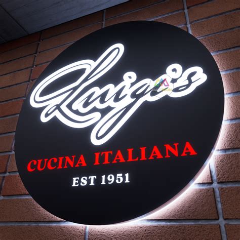 metal backlit light box custom logo  led metal backlit sign
