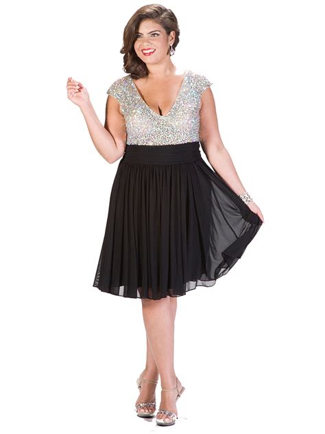 Plus Size Homecoming & Party Dress with Bling - Walmart.com