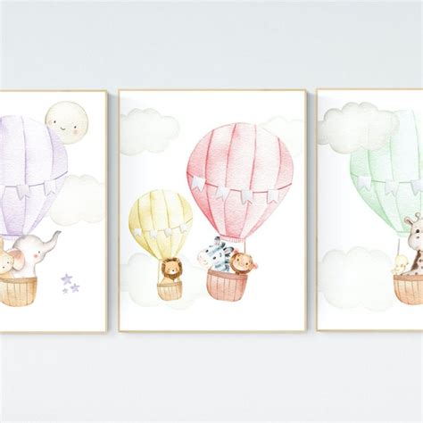 Hot Air Balloon Nursery Etsy Uk
