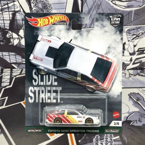 Jual Hot Wheels Toyota AE 86 Sprinter Trueno Putih Slide Street Premium Shopee Indonesia