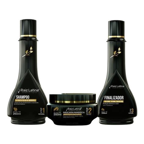 Kit Mandioca Shampoo M Scara E Finalizador Ml Raiz Latina Shopee Brasil