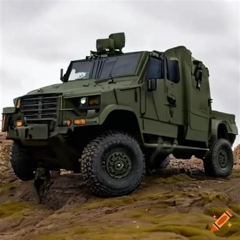 Tactical Military Vehicle Scouting The Off Road Wilderness On Craiyon