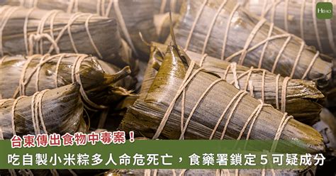 台東吃「蝸牛小米粽」食物中毒，12人命危送醫！食藥署鎖定「5種」可疑食物 Heho健康