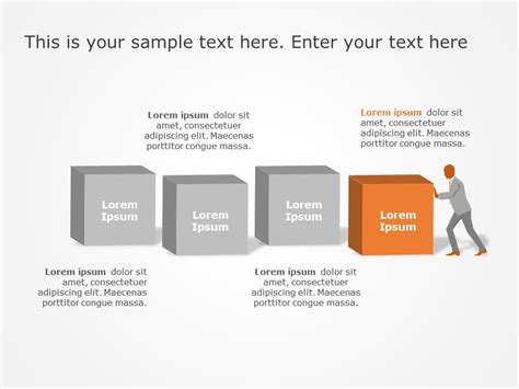 Strategy Building Blocks Powerpoint Template