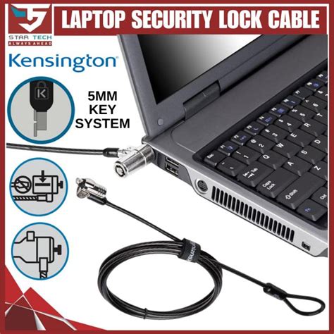 Kensington Cable Lock For Hp Laptops Lenovo Asus Acer And Other