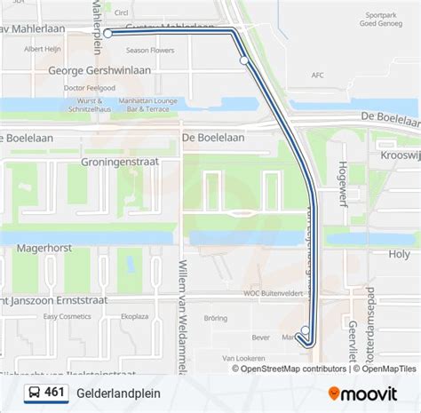 461 Route Schedules Stops And Maps Gelderlandplein Updated