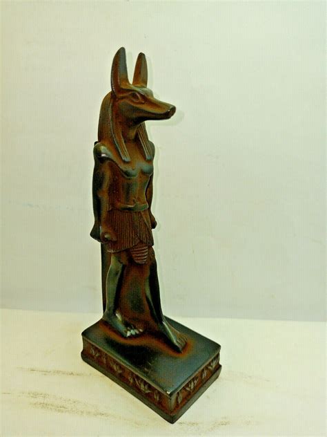 RARE ANCIEN PHARAONIQUE ÉGYPTIEN ANTIQUE ANUBIS stand statue pierre