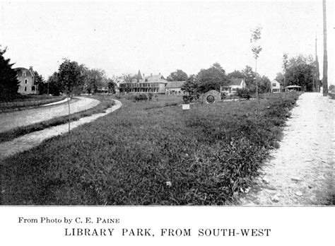 Library Park C 1912 Hudson Nh Historical Society