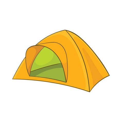 Yellow Tent Icon Cartoon Style Vector Art At Vecteezy