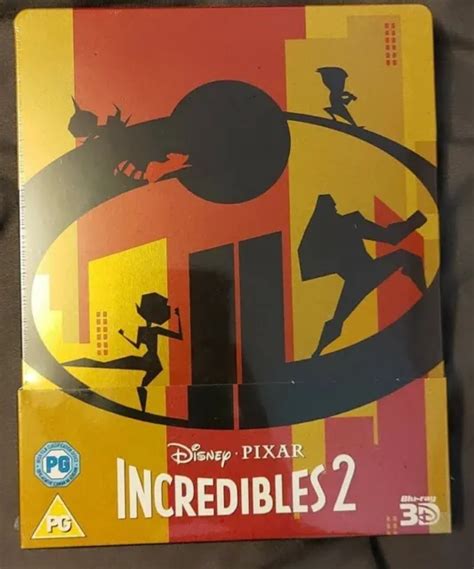 Incredibles D D Blu Ray Steelbook Disney Pixar New Sealed Eur