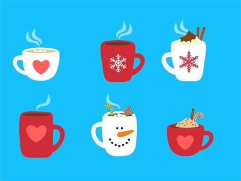 Hot Cocoa Mug SVG Bundle Hot Cocoa SVG Hot Cocoa Cup Svg Hot Chocolate Svg Cocoa With