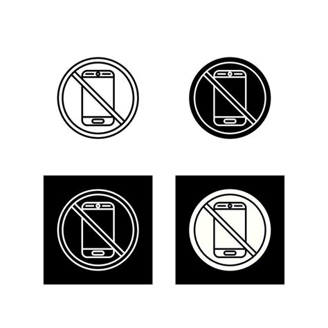 No Phone Vector Icon 28029371 Vector Art At Vecteezy