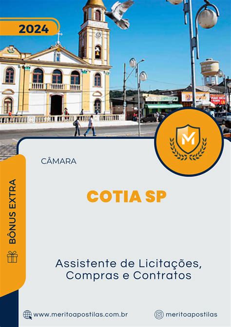 Apostila Agente de Licitações Compras e Contratos Câmara de Cotia SP