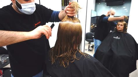 ANTI AGE Haircut WAKE UP AND GO SHORT Stacked BOB BLONDE YouTube