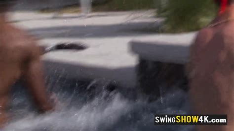 Swinger Black Guy Licks Pussy In Front Of The SHouse Guests