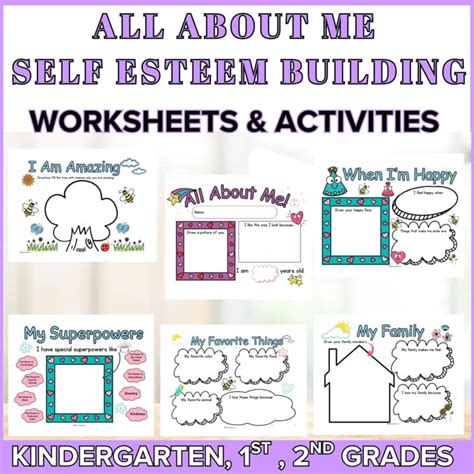 Self Esteem Worksheets For Kindergarten Morning Work