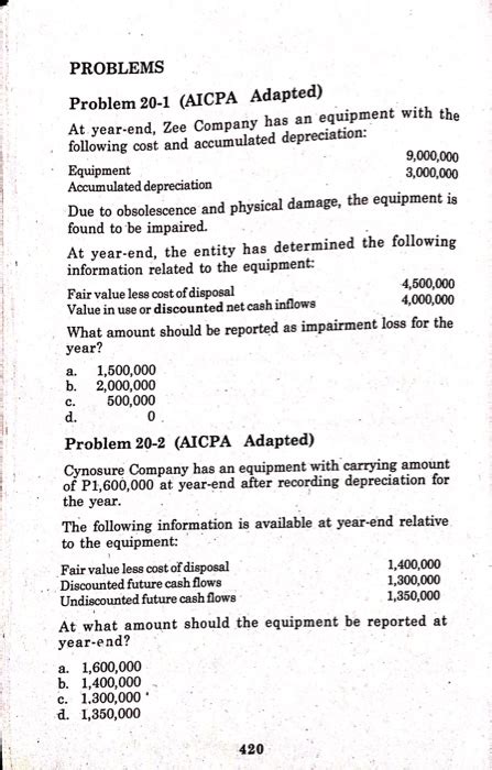 Solved PROBLEMS Problem 20 1 AICPA Adapted At Year End Chegg