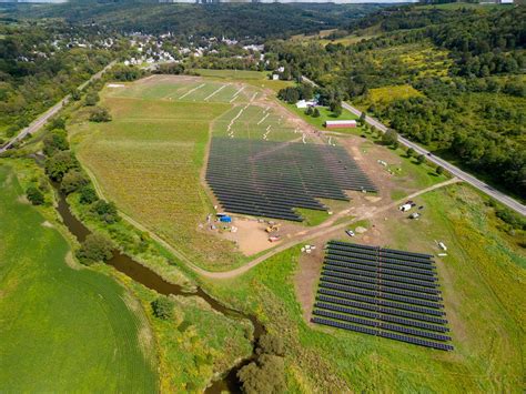 Drone shots: Andover's solar farm more than half finished - The HORNELL SUN