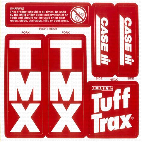 Decal Case Ih Truff Trax Trike Dpc4004 Midwest Decals And Farm Toys