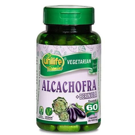 Alcachofra E Berinjela - ALCACHOFRA E BERINJELA 60 CAP - Alecrim Dourado