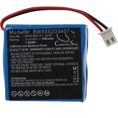 Vhbw Batterie Remplacement Pour Cce Bat Pour D Tecteur De