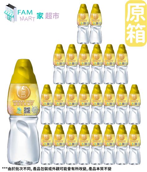 屈臣氏 原箱24樽 屈臣氏樽裝食水430ml X 24 新舊包裝隨機發送 Fammart 家 超巿