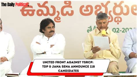 Andhra Pradesh Elections 2024 Will The Tdp Jana Sena Partnership