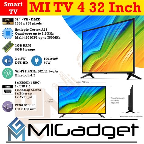 Jual Xiaomi Mi TV 4 32 Inch Mi LED TV 4 MiTV 4 32 Inch Android Smart TV