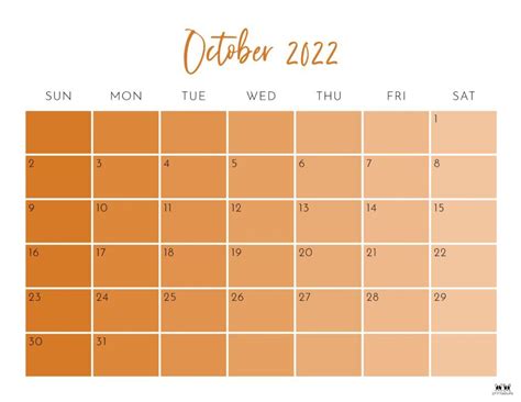 October Calendars Free Printables Artofit