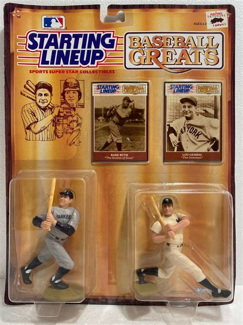 Babe Ruth Lou Gehrig Mlb Baseball Greats Starting Lineup Figures