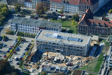 Brandenburg An Der Havel Von Oben Baustelle F R Einen Erweiterungs