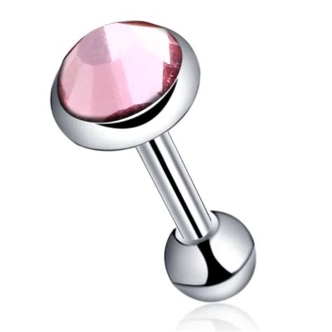 Pink 3mm Helix Piercing with Stone Online – Aramat Jewels