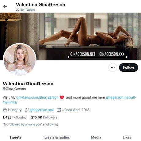 Gina Gerson X Twitter Twitter Porn Accounts Like X