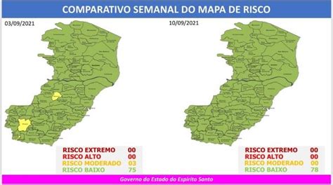 A Gazeta Covid Todas As Cidades Do Es Est O Em Risco Baixo De