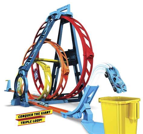 Buy Hot Wheels Track Builder Unlimited Triple Loop Kit Collapsible Loop Gift Set One