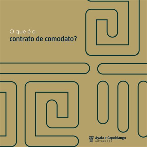 Comodante E Comodatário - O contrato de comodato é um acordo pelo qual uma pessoa, (comodante ...