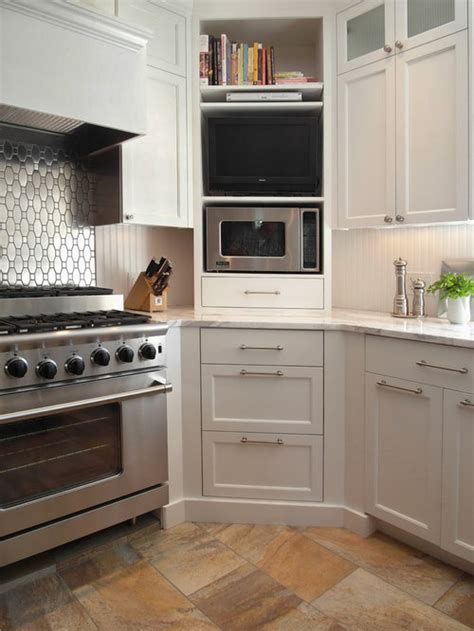 Corner Kitchen Cabinet Ideas, Pictures, Remodel and Decor