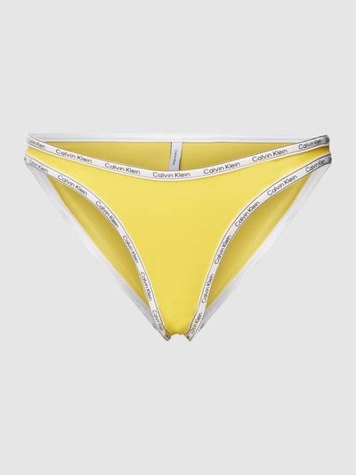 Calvin Klein Underwear Bikini String Mit Label Print Modell Cheeky Gelb Online Kaufen