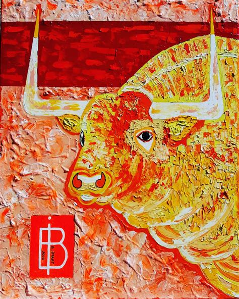 Toro de la Ganadéria NUNEZ de CUVILLO Bruno Imart Peinture corrida